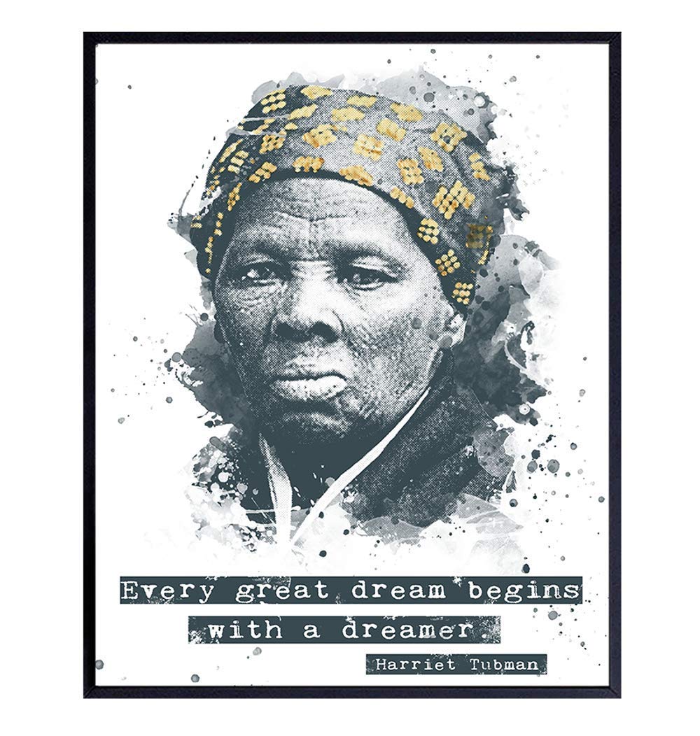 Amazon.com: Harriet Tubman Quote - African American Wall Art Print.