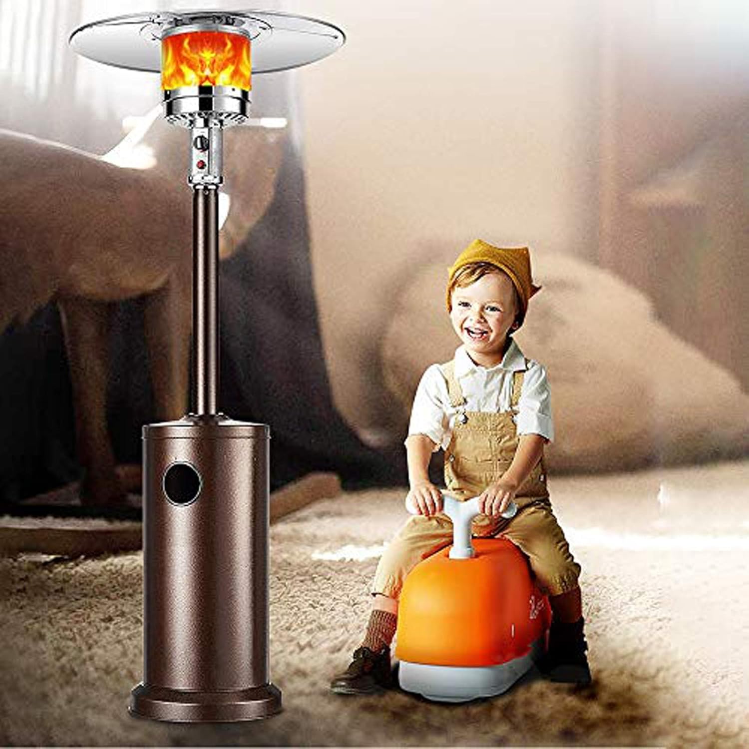 New Outdoor Propane Heater Patio Tall Standing Heater