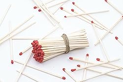 4" Inch Long Wooden Refill Matchsticks with Strike
