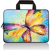Universal 7-9 inch Tablet Sleeve Ultra-Portable, Neoprene Carrying Sleeve Case Bag Compatible with 7" 8" 8.5" 8.9" 9" Apple iPad mini, Samsung, Google, HP, Acer(Big Butterfly)