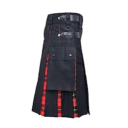 ELIF KILTS Men's Plus Size Scottish Hybrid Black