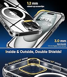 SUCGLES for iPhone 15 Plus Case with