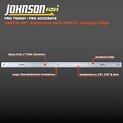 Johnson Level & Tool J48EM Inch/Metric Straight