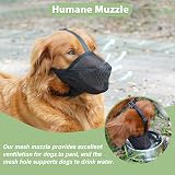 Mayerzon Dog Muzzle Soft Mesh XS Black for Small to Large Dogs view 7