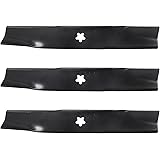USA Mower Blades U12025BP (3) High-Lift for Husqvarna 539113425 Dixon 575296401 Length 16-1/4 in. Width 2-1/2 in. Thickness .