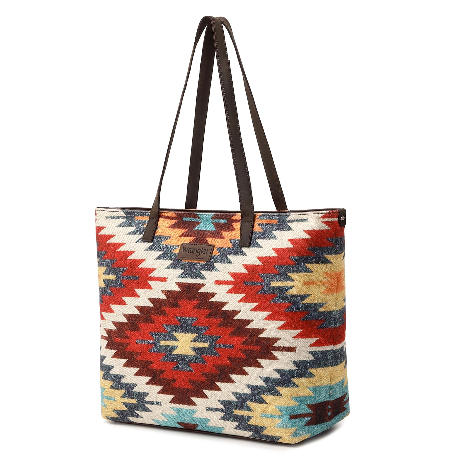 Montana West Wrangler Tote Bag for Women Canvas Shoulder Handbag Aztec Purse