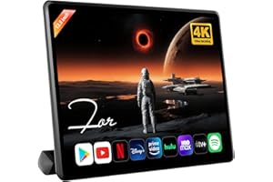 AINAVITO 13.5" Android Car TV Headrest Monitor for Back Seat with 4G RAM+64G ROM, Wireless Mirroring,4K Video Decoding,HDMI & Bluetooth, Universal for Cars & Home Rear Seat Entertainment