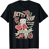 Betty Boop Betty Wild Child Roses Hearts T-Shirt
