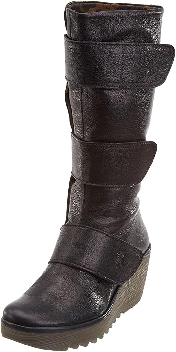 navy leather knee high boots uk