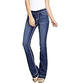 Cello Women's Juniors Mid Waist Skinny Fit Bootcut Pants