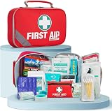 General Medi 215 Piece First Aid Kit with 43 Piece Mini Kit - Car Home Travel