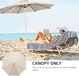 maxant Replacement Parasol Canopy 2.7m 6 Rib Garden Umbrella Cover view 5