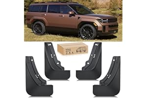 Nilight Mud Flaps for Hyundai Santa Fe 2024 2025, No Drilling Precision Fit Exterior Accessories Heavy-Duty Splash Guards Protection, Front & Rear Set