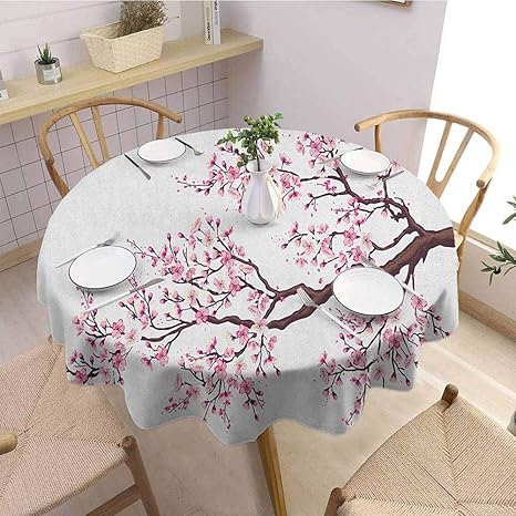 Amazon.com: Spillproof Tablecloth,JapaneseBranch of a Flourishing