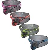 Hanhepee Men's Camouflage Stretch Support Briefs Breathable Pouch Underwear