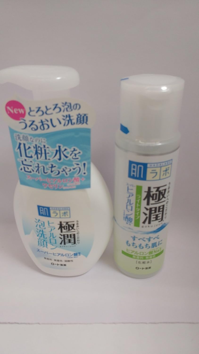 hada labo japan gokujyun hyaluronic acid moisture bubble foaming cleanser 160ml