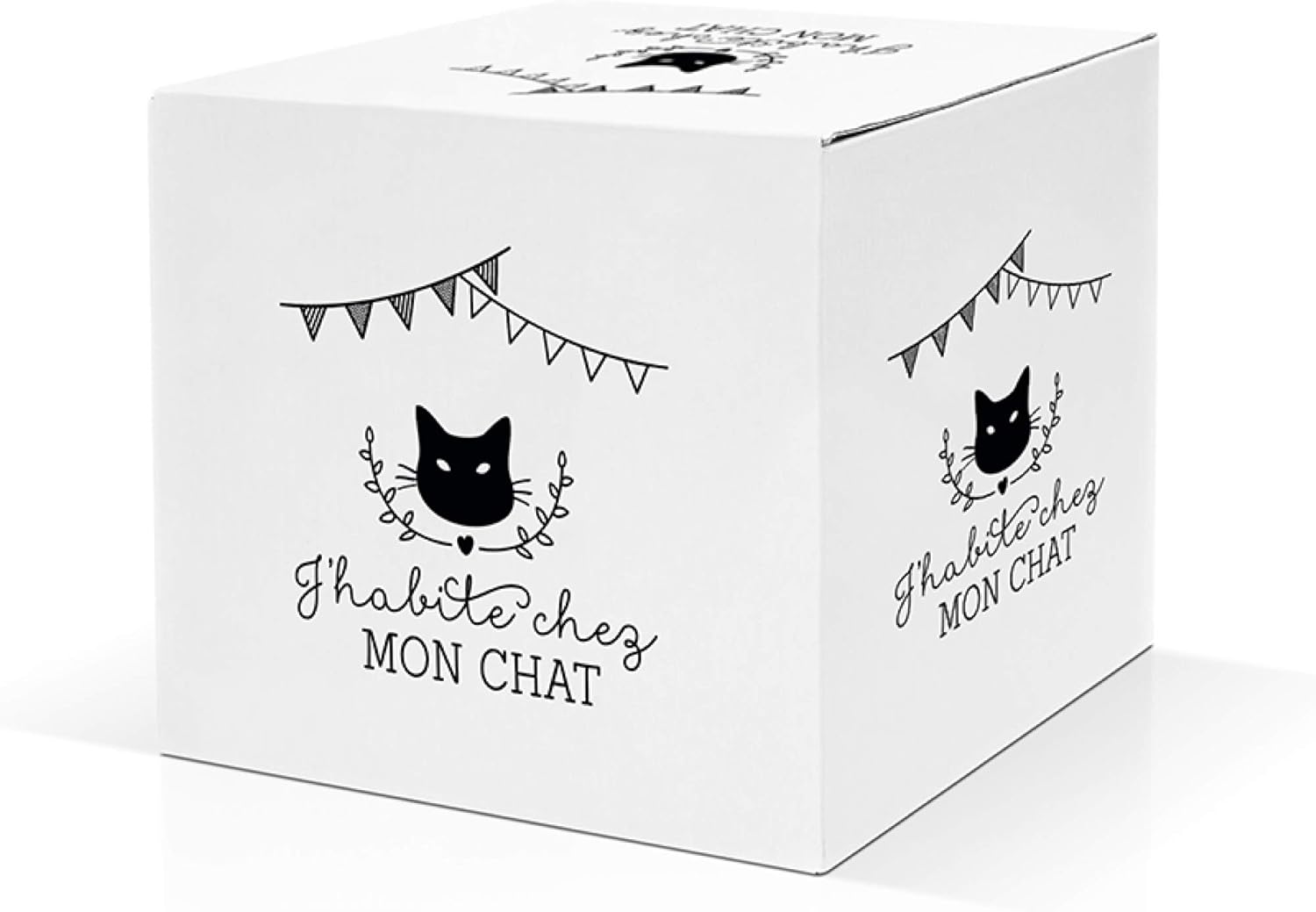 Mug J Habite Chez Mon Chat Label Tour Amazon Fr Cuisine Maison