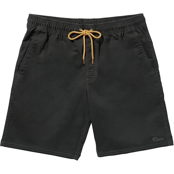 RVCA Junior's Walked Out Mid-Rise Beach Shorts - Smocked Waistband, Faux Fly & Side Slits - View #3