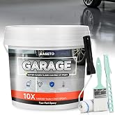 Garage Floor Epoxy Kit, 2K Epoxy Floor Paint with Tools, Epoxy Coating for Concrete - Semi Gloss, Water-Based, Low Odor, Scratch Resistant, Gray(2KG)