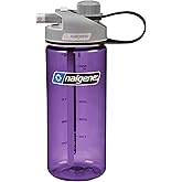 Nalgene Sustain Tritan BPA-Free MultiDrink Water Bottle Made with Material Derived from 50% Plastic Waste (using ISCC certified mass balance), 20 OZ, Purple
