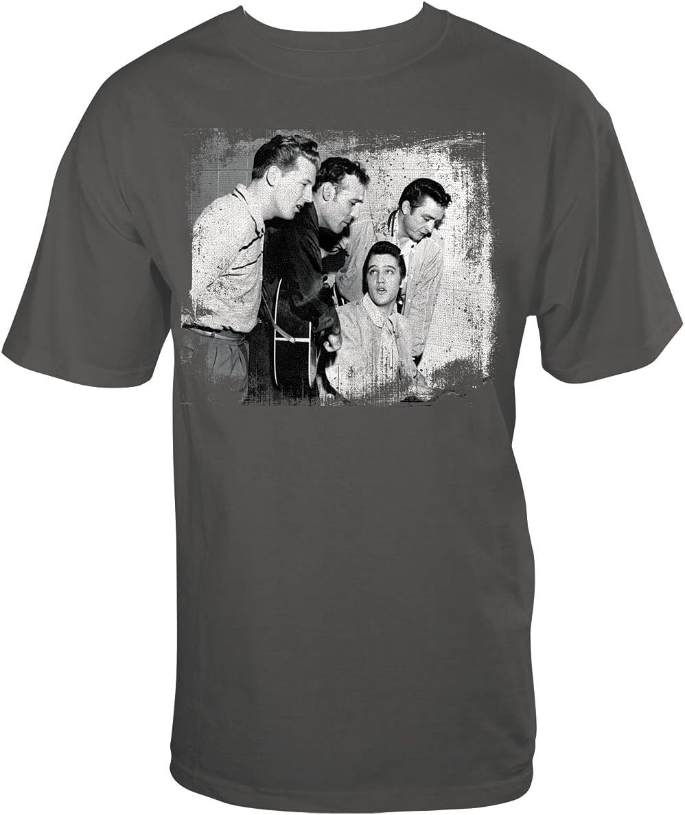 Nmr Dist America Million Dollar Quartet T-Shirt - Perkins, Lewis, Elvis, Cash