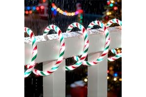 Afirst Christmas Candy Rope Lights 18FT Xmas Tree Lights IP65 Waterproof Connectable Tube Lights for Holiday Decoration