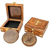 God My Lord Compass - Compass Gift Inspirational Quote Engraved, Graduation Gift, Confirmation Gift, Religious Gift for Men Women Boys Girls Teenage Kids, Baptism Gift