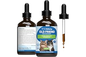 Pet Wellbeing Old Friend for Senior Cats - Supports Immune System Health, Joint Mobility, Healthy Energy Levels, Alfalfa, Rei