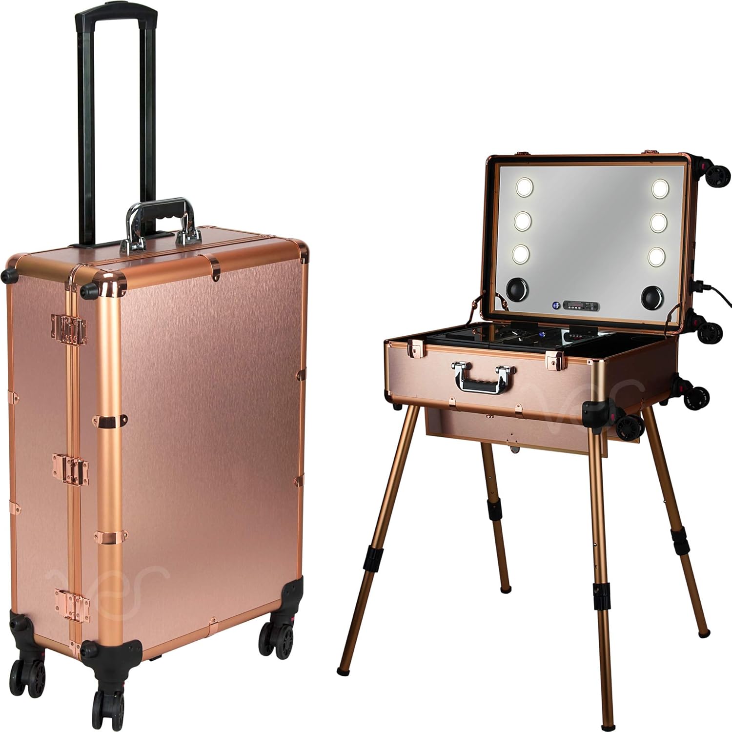 travel cases with 4 wheels