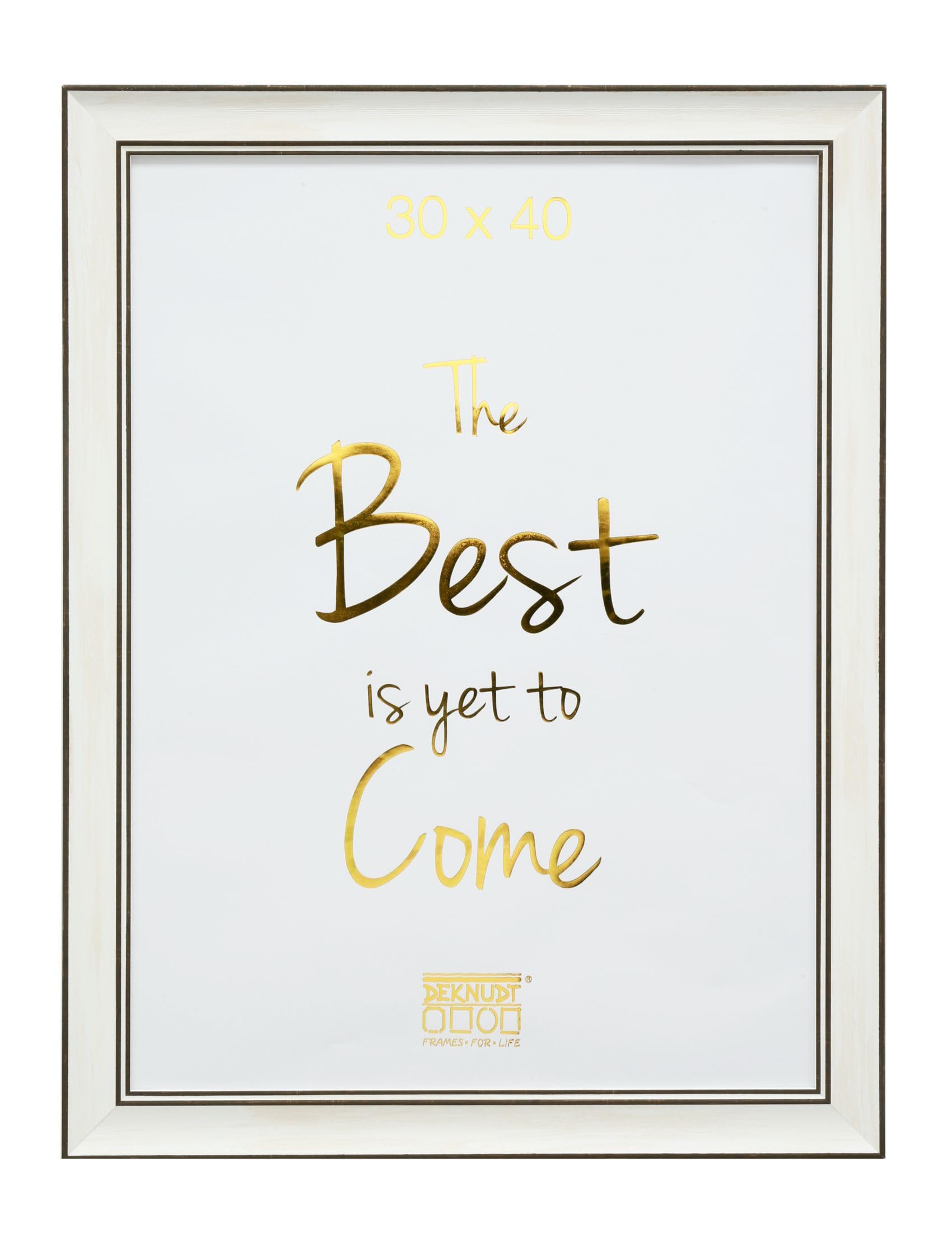 Deknudt Frames S46XF1 Photo Frame 30 x 40 cm Resin White