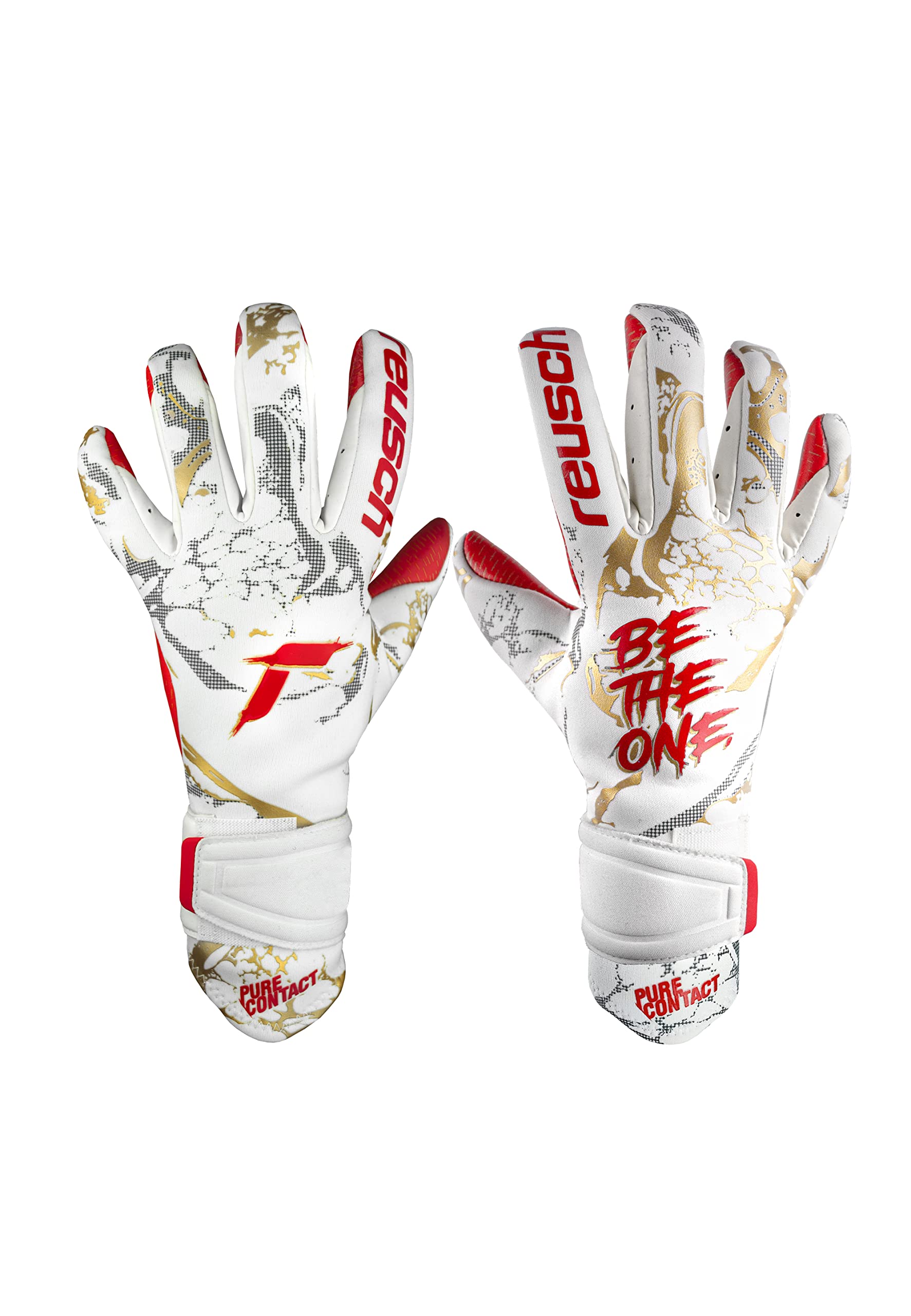 Reusch Pure Contact Gold X GluePrint Goalkeeper Gloves with Excellent Grip and Inseam Cut