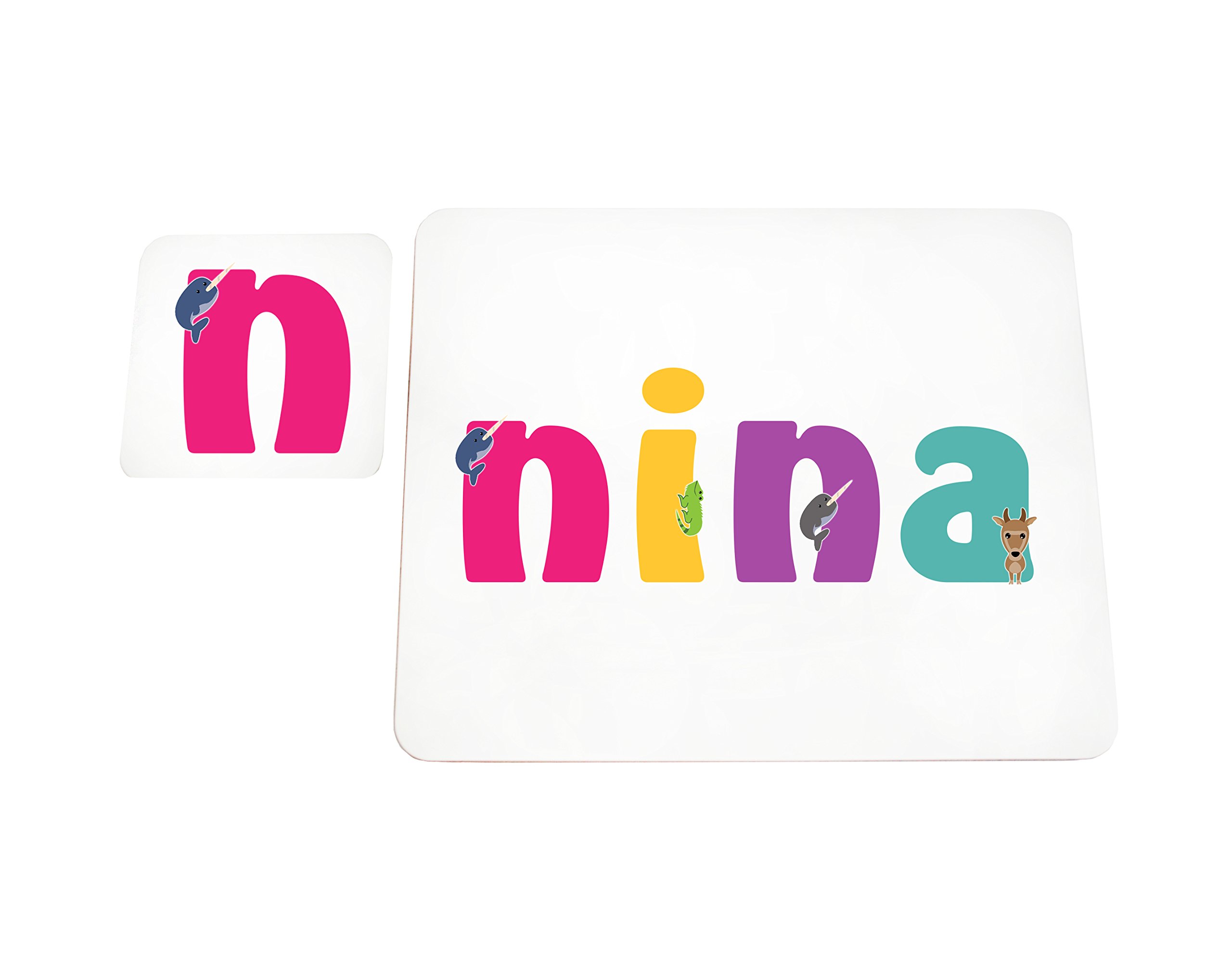 Little Helper with Coaster Doily Style Example Girl/The Name of Colourful Nina