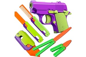 YILCER Fidget Gun Toy, Fidget Blaster Gun 1911 Titan Stress Shot ADHD Gun, 3D Printed Stress Anxiety Relief Pistol Toys