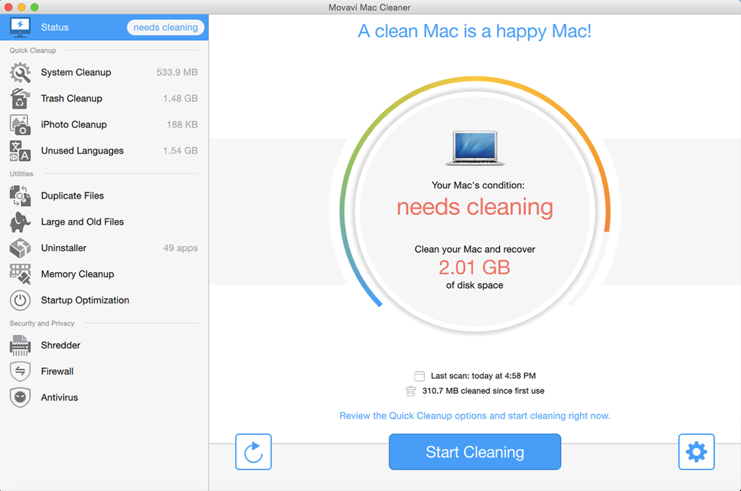 Movavi Mac Cleaner 2 Personal Edition [Download]