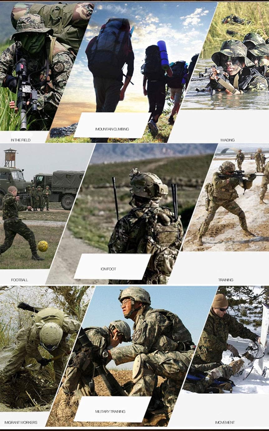 LANBAOSI Men's Tactical Combat Shirt and Pants Set Long Sleeve Multicam Woodland BDU Hunting Military Uniform 1/4 Zip: Clothing