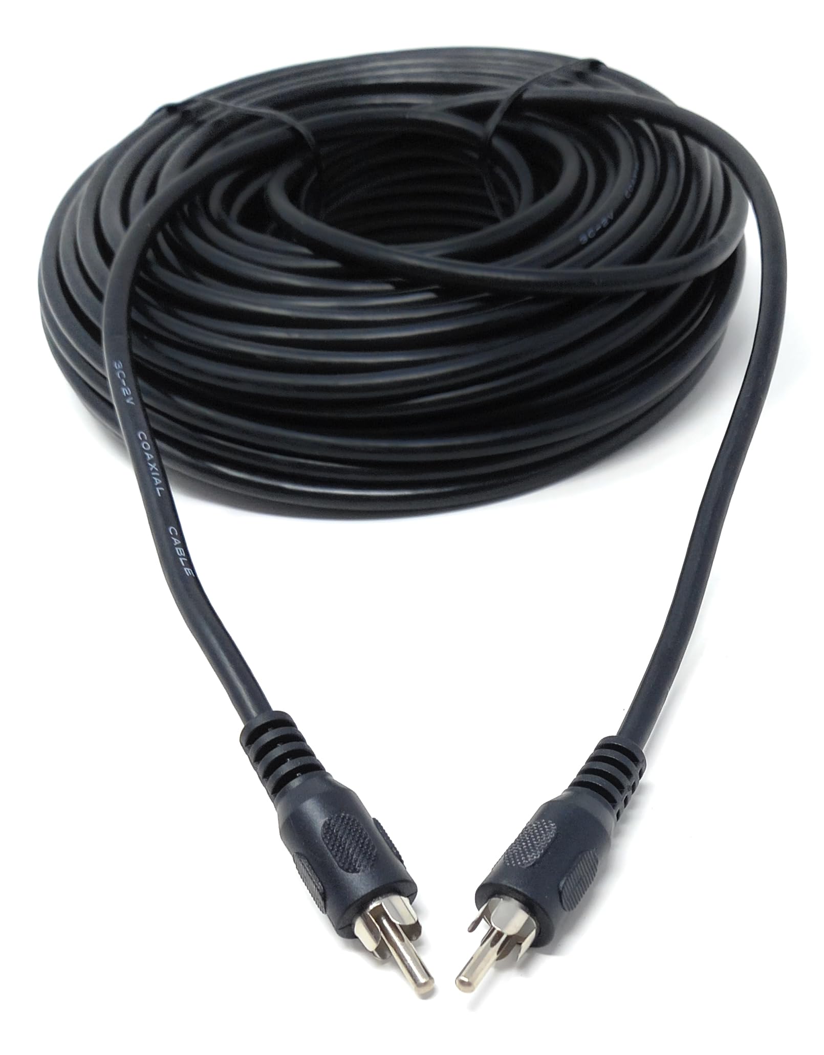 DRUT 20m Single RCA to RCA Phono Plug to Plug Audio Cable, Speaker Male to Male Lead 65ft