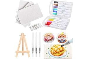 Teotopoa Magic Puffy Paint, 3D Drawing Magic Canvas Sponge, Puffy Popcorn Drawing Texture Painting Kit,Ultimate Mag-ic Texture Painting Kit(Rectangle)