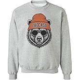 Omufisa Chicago Tribute Sport Design - Cool Bear-Inspired Unisex Crewneck Sweatshirt