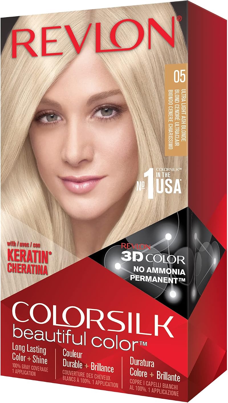 Revlon ColorSilk Beautiful Color 05 Ultra Light Ash Blonde Hair Dye