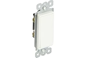 NSI LCS115M Tork Momenatry Rocker Switch, 120/277V, 15A, SPST, White