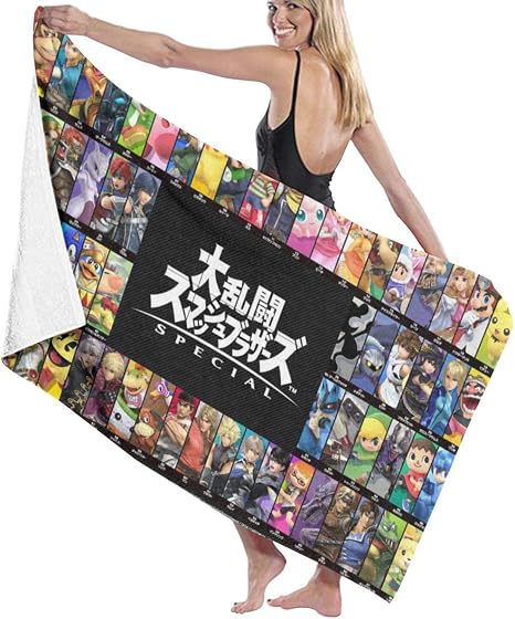 Amazon Co Jp 大乱闘スマッシュブラザーズ 2 ビーチタオル ソフトタオル バスタオル プール 旅行用タオル 速乾タオル スポーツタオル おしゃれ ヘアドライタオル 薄手 大判 瞬間吸水 旅行 便利 軽い 柔らかい ホーム キッチン