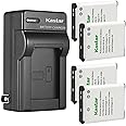 Kastar 4-Pack EN-EL19 Battery and AC Wall Charger Replacement for Nikon Coolpix S6700, S6800, S6900, S7000, S32, S33, A100, A300 Camera