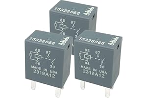 CUTTNELL 3-Pack 15328866 Relay 12VDC 20A 4-Pin Compatible for Some Chevy GMC Buick Cadillac Vehicles