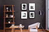 Scholar Tree Black 10x8 Photo Frames Set of 4 Wooden MDF with Passepartout view 3