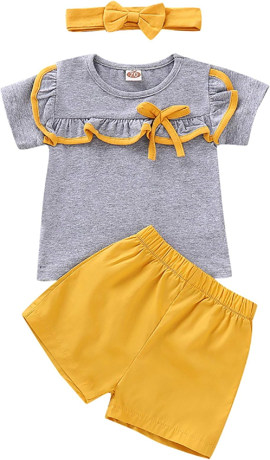 pusekyBaby Girls Boys Short Sleeve T-Shirt Tops Short Pants Brother and Sister Matching Outfits Set