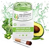Organic Avocado Vegan Dead Sea Mud Mask Nourishing Hydration Deep Cleansing Relaxing & Hydrating Facial Treatment Blackhead R