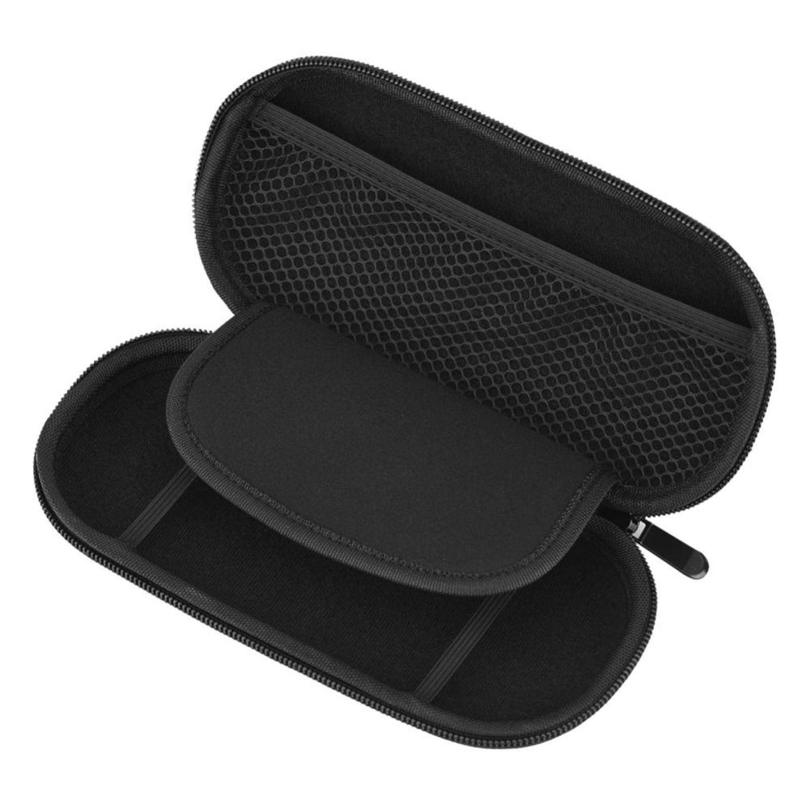 Heayzoki Carrying Case for PS Vita, Hard Shell, Black, Compatible with PS Vita, Built-In Game Storage