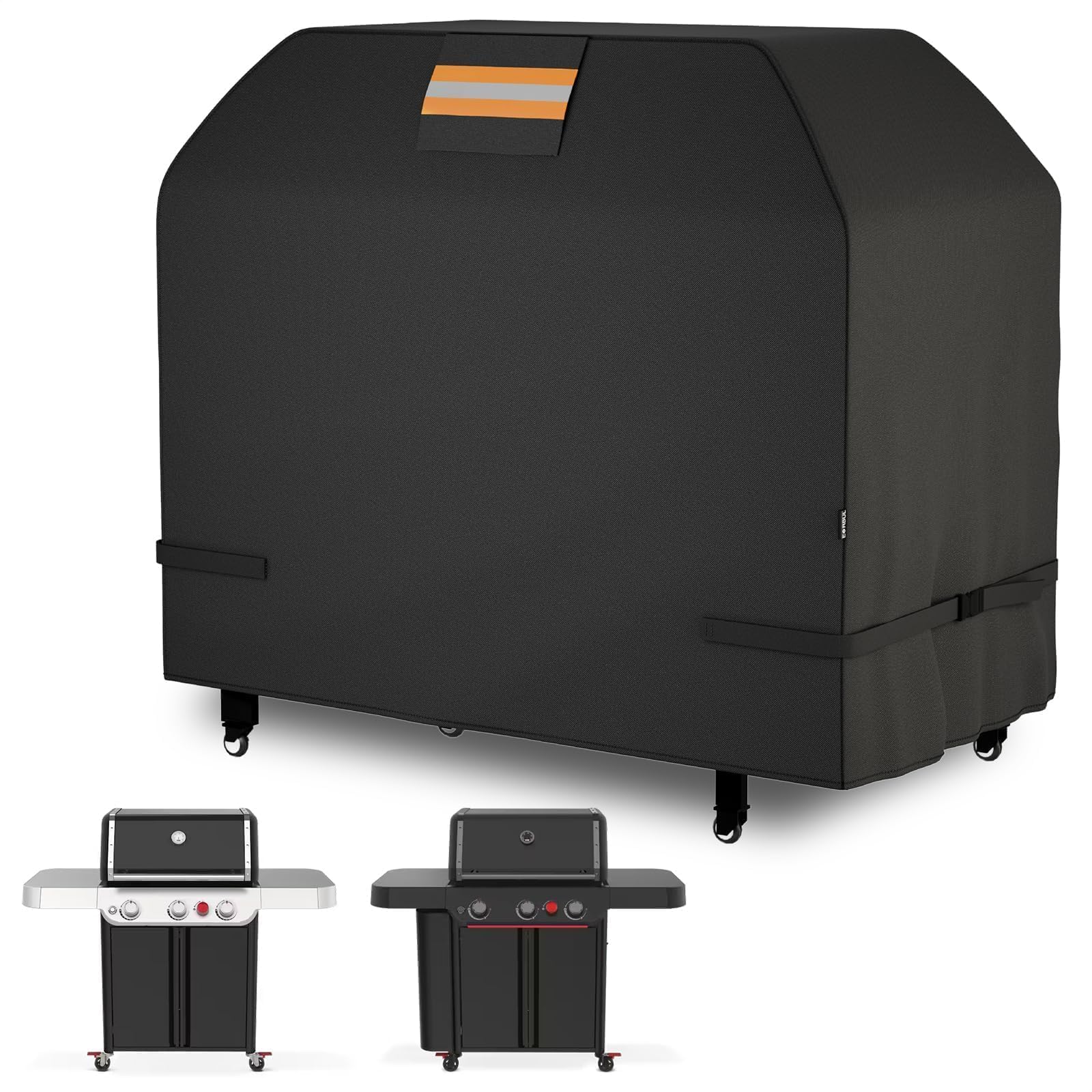 EVRBUL Grillabdeckung Wetterfest 149x63x122cm UV-Beständig 420D-Gewebe, Strapazierfähig Reißfest Staubdicht BBQ Cover Kompatibel mit Weber Genesis Charbroil Classic Nexgrill 2-4 Brenner