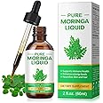 Pure Moringa Oleifera Liquid Drops for Energy,Organic Moringa Leaf Extract w.Turmeric,Black Pepper,Metabolism Immune Skin Joint & Gut,Leaf Extract 6X Absorption Than Powder Capsule Gummies