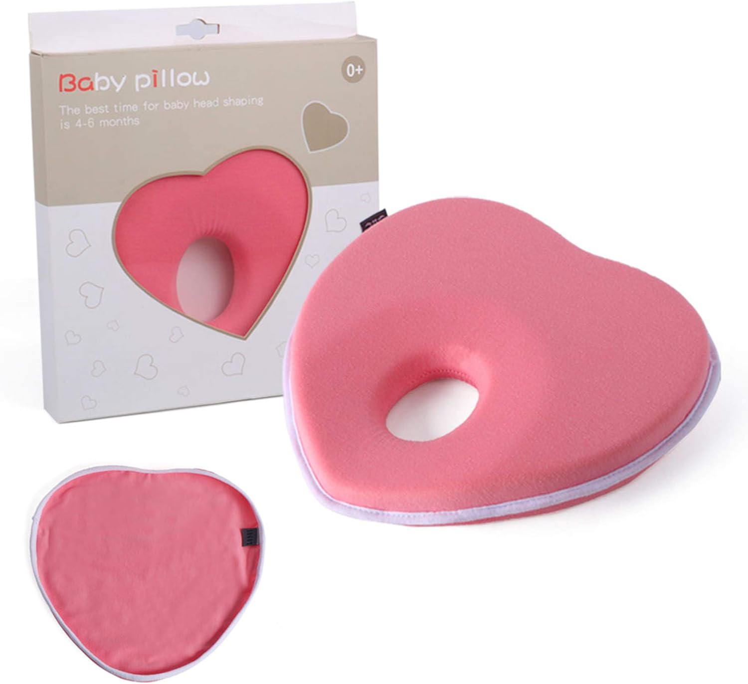 heart shaped baby pillow
